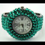 Montre Quartz avec bracelet strass - WS1140 (Lot de 10 pcs)