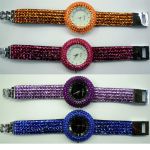 Montre Quartz avec bracelet strass - WS1142 (Lot de 10 pcs)