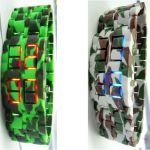 montre camouflage led