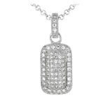 pendentif femme argent zirconium 8300033