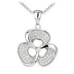 pendentif femme argent zirconium 8300035