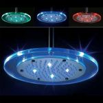 Pommeau de douche lumineux leds en verre - LD8030A6 (Lot 30 pcs)