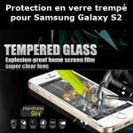 Protection en verre trempé pour Samsung Galaxy S2 (Lot 50 pcs)