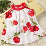 Robe cerises pour fille de 6 à 24 mois (Lot 50 pcs)