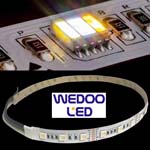 Ruban led RGB + blanc variable SMD 5050 60 leds/m 5-en-1 étanche (IP65) de marque Wedoo Led (Lot de 100 mètres)
