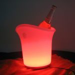 Seau champagne à leds 7 couleurs avec télécommande