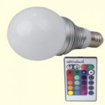 Lampe led RGB 3W avec télécommande MCL55 (Lot de 10 pièces)