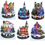 Maisons lumineuses pour village Noël. Ref MIN083 (lot 120 pcs)