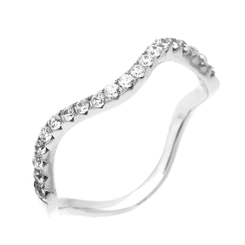 bague femme argent zirconium 8100636