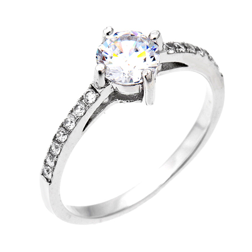 bague femme argent zirconium 8100638