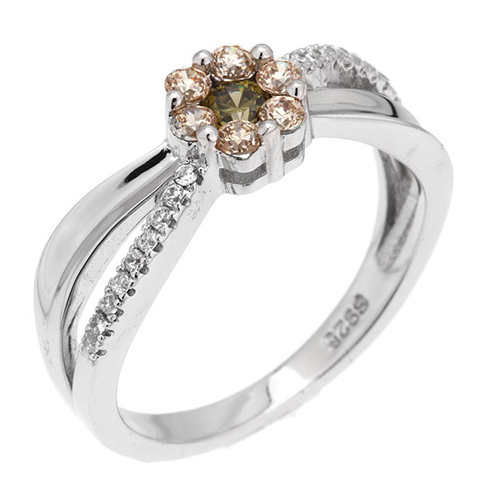 bague femme argent zirconium 8100699