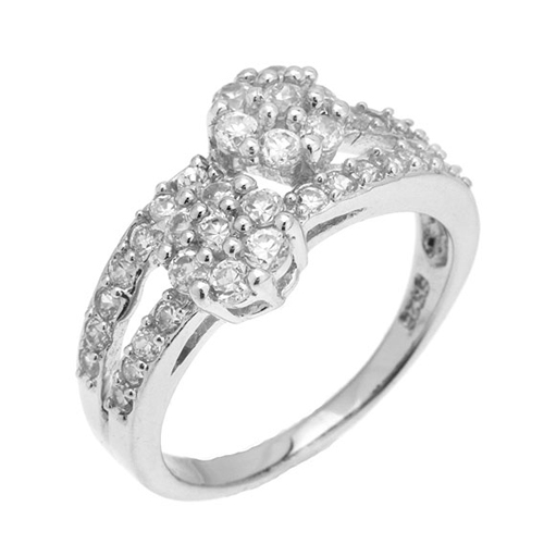 bague femme argent zirconium 8100786