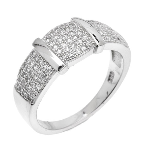 bague femme argent zirconium 8100811