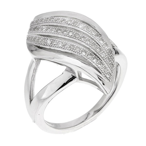 bague femme argent zirconium 8100822