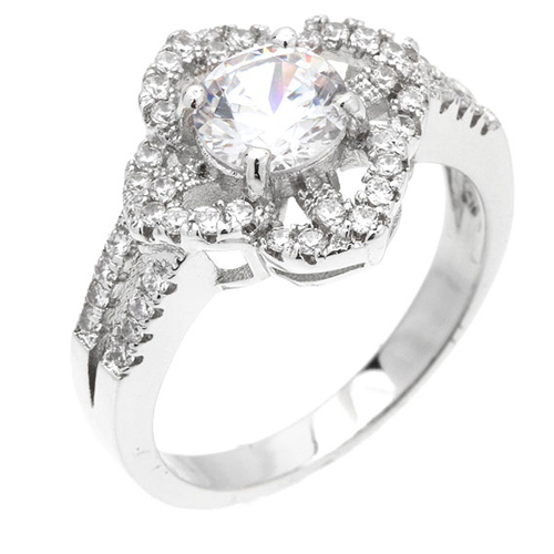 bague femme argent zirconium 8100902