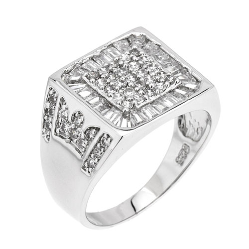 bague femme argent zirconium 8101128