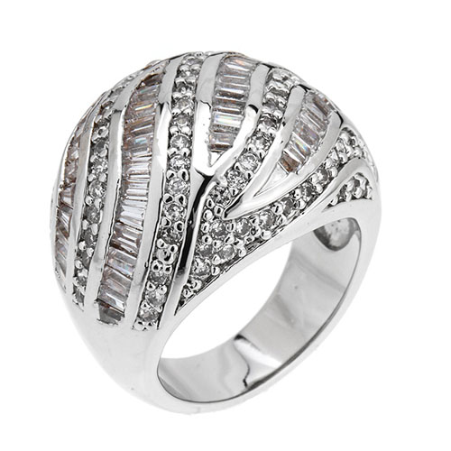 bague femme argent zirconium 8101136