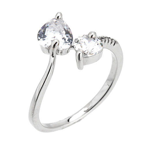 bague femme argent zirconium 8101153