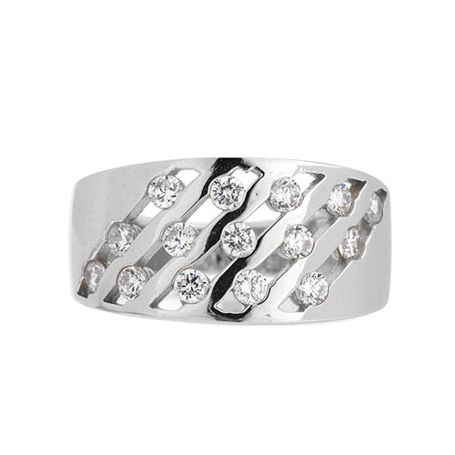 bague femme argent zirconium 8101410 pic2