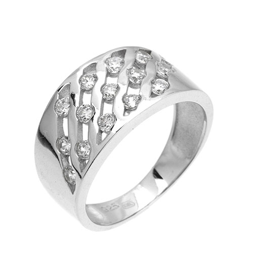 bague femme argent zirconium 8101410