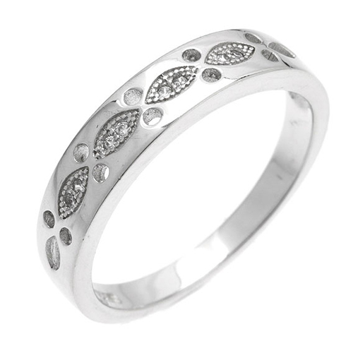 bague homme argent zirconium 8101018