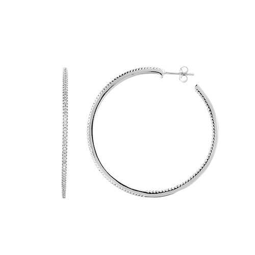 boucle oreille femme argent zirconium 8800042