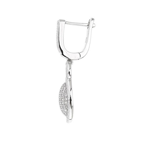 boucle oreille femme argent zirconium 9300004 pic3