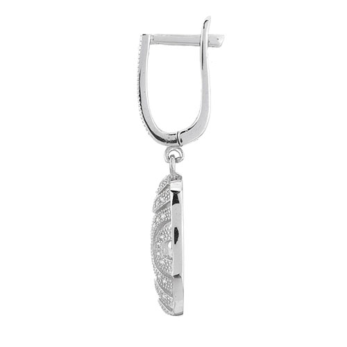 boucle oreille femme argent zirconium 9300263 pic3