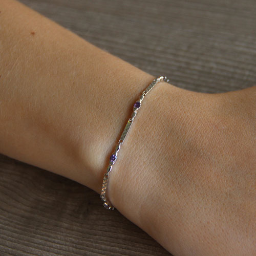 bracelet femme argent zirconium 9500053 pic4