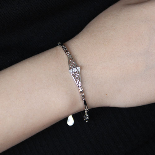 bracelet femme argent zirconium 9500097 pic4