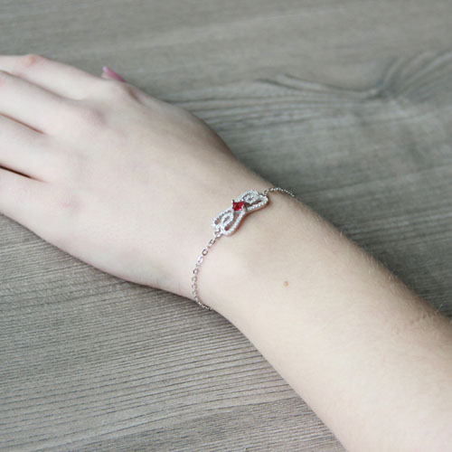 bracelet femme argent zirconium 9500174 pic4