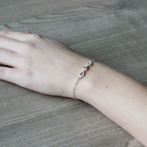 bracelet femme argent zirconium 9500186 pic5