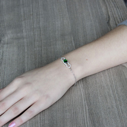 bracelet femme argent zirconium 9500195 pic4