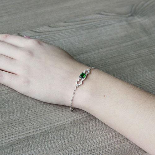 bracelet femme argent zirconium 9500195 pic5