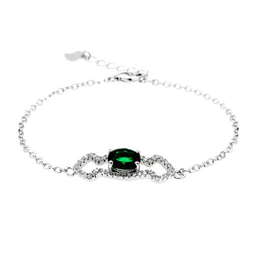 bracelet femme argent zirconium 9500195