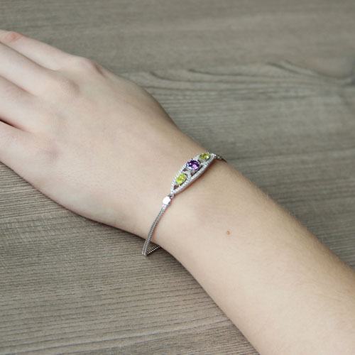 bracelet femme argent zirconium 9500241 pic5
