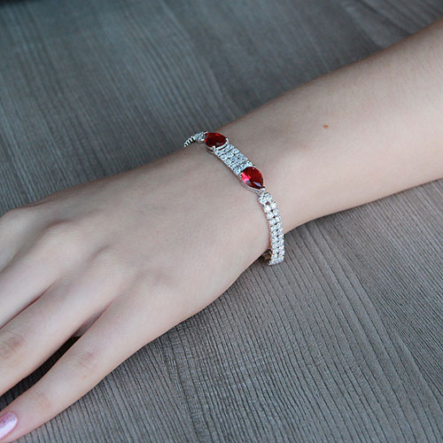 bracelet femme argent zirconium 9500261 pic4