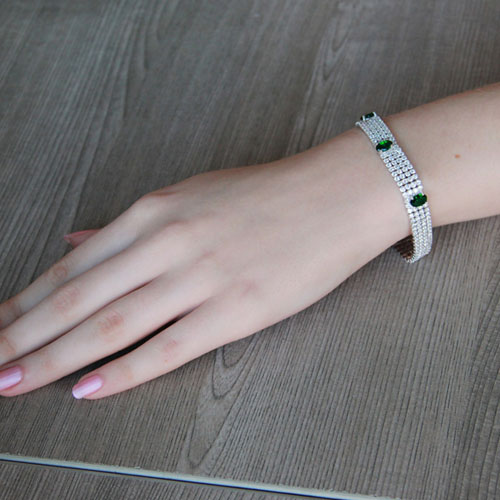 bracelet femme argent zirconium 9500277 pic4