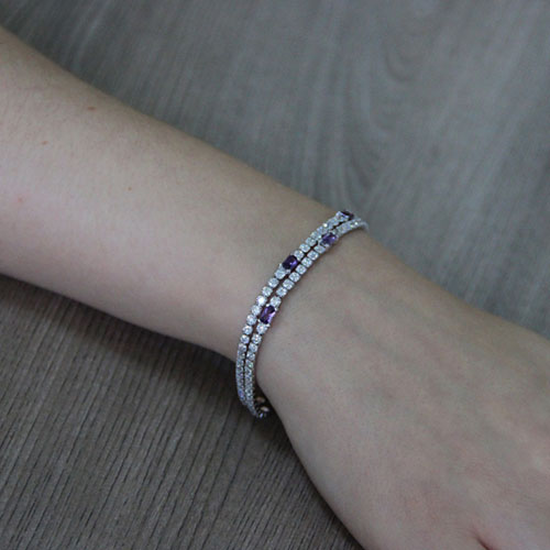bracelet femme argent zirconium 9500418 pic5