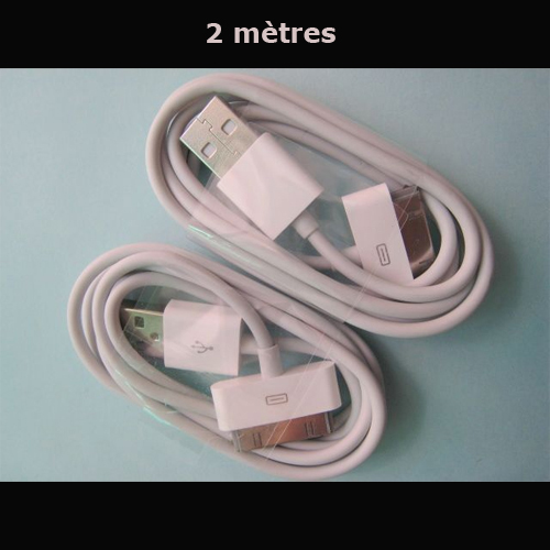 cable 2M charge transfert iphone ipad ipod CABLE3302M