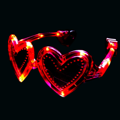 lunettes lumineuses led coeur SGT2