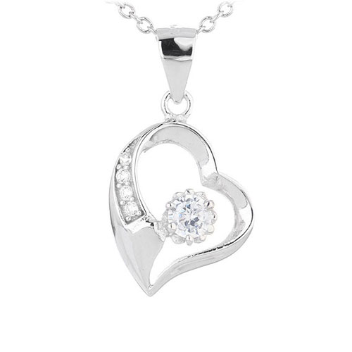 pendentif femme argent zirconium 8300447