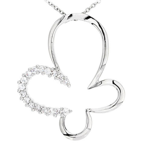 pendentif femme argent zirconium 8300500