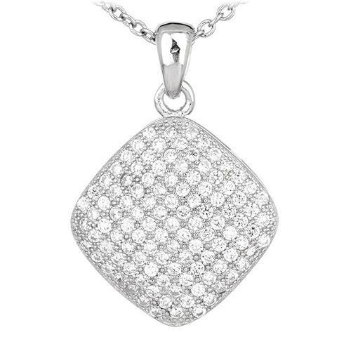 pendentif femme argent zirconium 8300551