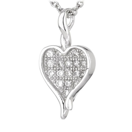 pendentif femme argent zirconium 8300564 pic2