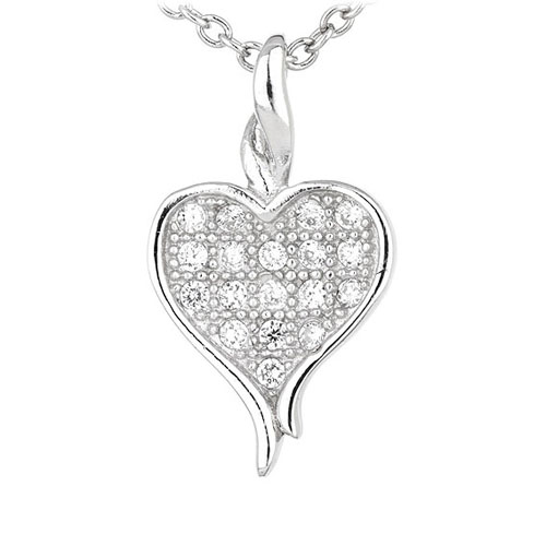 pendentif femme argent zirconium 8300564