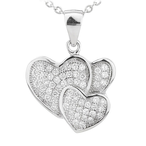 pendentif femme argent zirconium 8300706