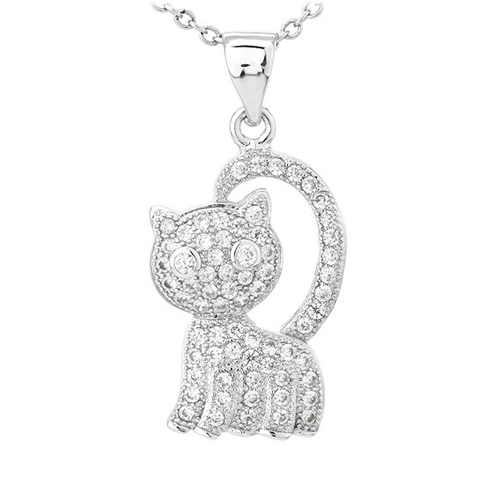 pendentif femme argent zirconium 8300807