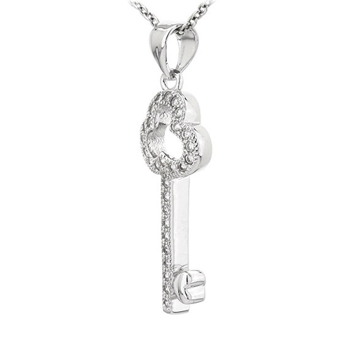 pendentif femme argent zirconium 8300817 pic2