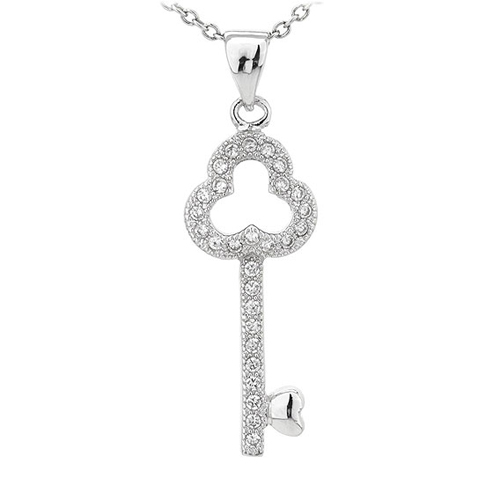 pendentif femme argent zirconium 8300817